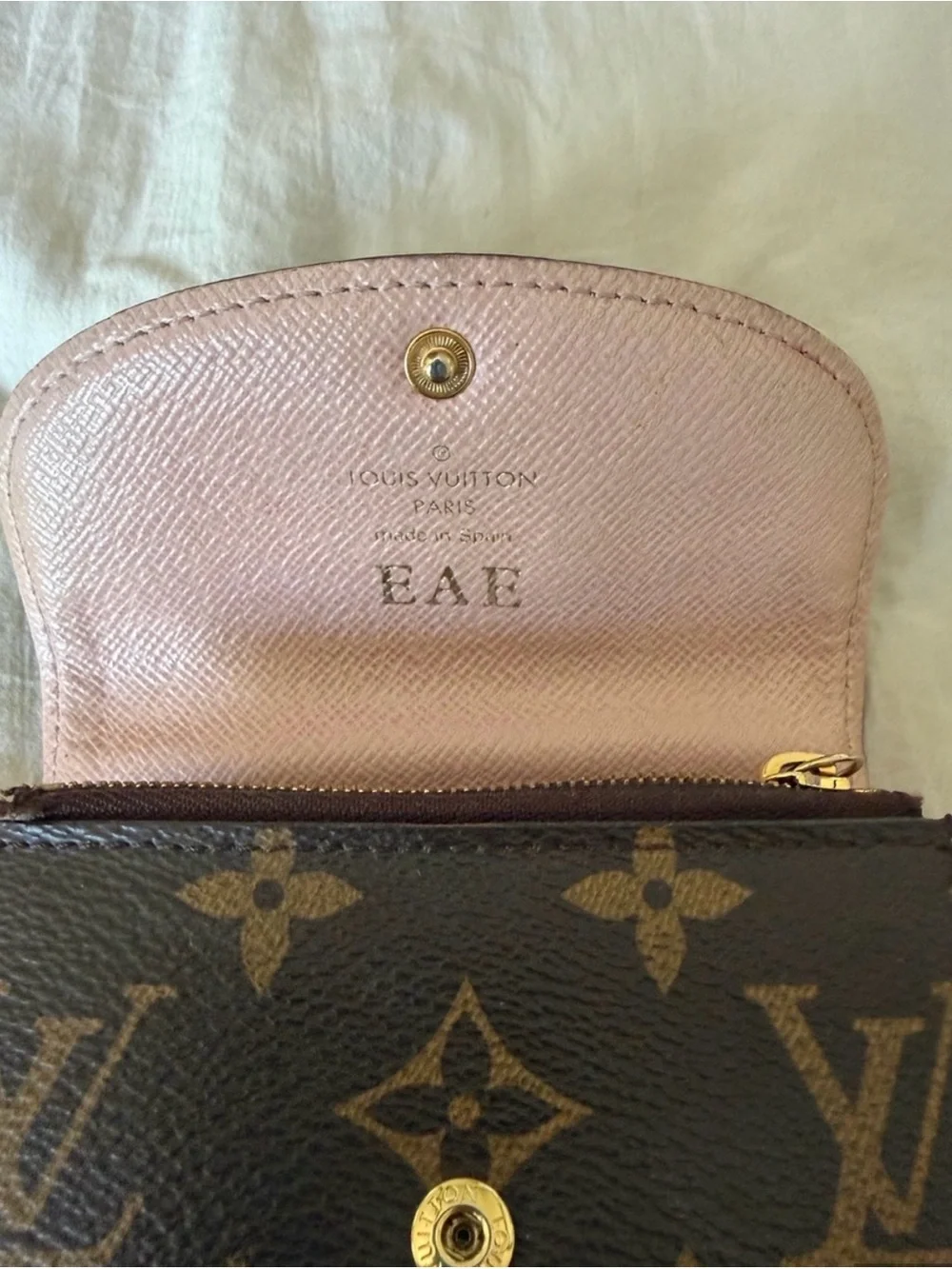 Louis Vuitton Victorine Monogram Rose Ballerine Wallet